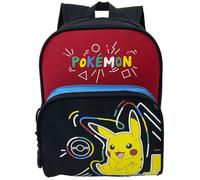 CYPBRANDS Pokémon Colorful Sac à Dos 30 cm 38, Noir, Estandar Unisexe pour Enfants