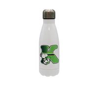 CYP BRANDS Snoopy Bouteille d'eau en acier inoxydable avec fermeture hermétique Lettre K multicolore 550 ml Blanc