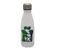 CYP BRANDS Snoopy Bouteille d'eau en acier inoxydable avec fermeture hermétique Lettre Ñ multicolore 550 ml Blanc