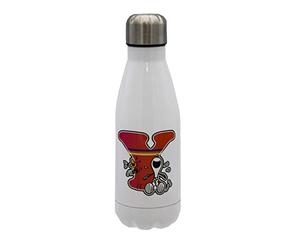 CYP BRANDS Snoopy Bouteille d'eau en acier inoxydable, fermeture hermétique, Lettre et Multicolore, 550 ml, Blanc