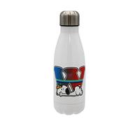 CYP BRANDS Snoopy-Bouteille d'eau en Acier Inoxydable Snoopy, Fermeture Hermétique, avec Motif Lettre W Multicolore, 550 ml, Couleur Blanche, Produit Officiel