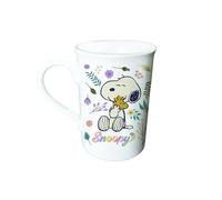CyP Brands- Snoopy, tasse, petit-déjeuner, vaisselle, tasses originales, porcelaine, couleur blanche, produit officiel
