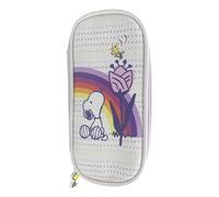 CYP BRANDS Snoopy- Trousse à Crayons, Trousse de Maquillage, Papeterie, Bureau, matériel Scolaire, Organisateur, Couleur Beige, Produit Officiel