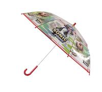 CyP Brands- Sonic Parapluie pour enfant, diamètre 48 cm, manuel, transparent, produit officiel, multicolore, única, Style animé et multicolore