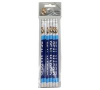 CyP Brands – Set de papeterie Real Madrid – crayons avec gomme – bleu – produit officiel