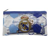 CyP Brands Ensemble papeterie Real Madrid – règle, gomme, taille-crayon, trousse – Officiel, blanc
