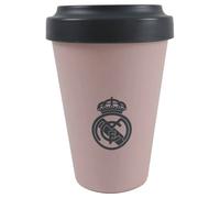 CyP Brands Gobelet à emporter Real Madrid avec couvercle 400 ml Rose Produit officiel