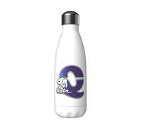 CYP Snoopy Brands Bouteille d'eau en acier inoxydable avec fermeture hermétique Lettre Q multicolore Blanc 550 ml