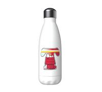 CYP Snoopy Brands Bouteille d'eau en acier inoxydable avec fermeture hermétique Motif lettre T multicolore 550 ml Blanc