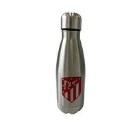CYPBRANDS Atletico de Madrid - Bouteille d'eau en acier inoxydable - Fermeture hermétique - 550 ml - Couleur métallisée - Produit officiel