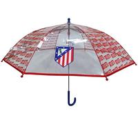 CyP Brands- Atlético de Madrid Parapluie pour enfant, diamètre 48 cm, manuel, transparent, produit officiel, transparent