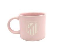CYPBRANDS Atlético de Madrid Tasse en céramique, petit déjeuner, ustensiles de cuisine, tasses originales, couleur rose, produit officiel