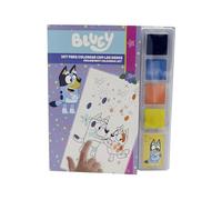 CYPBRANDS - Bluey, kit de coloriage avec les doigts, peinture pour doigts, activités créatives, multicolore, produit officiel