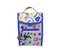 CyP Brands- Bluey, Sac à goûter, arc-en-ciel, anses, durable, recyclable, multicolore, produit officiel, multicolore, Estandar