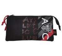 CYPBRANDS CyP Brands-Athletic Club - Trousse à crayons, fournitures scolaires, football, couleur noire, produit officiel, Noir, Estandar