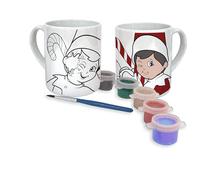 CYPBRANDS CyP Brands-Elfos Tasse à peindre, activités créatives, Noël, multicolore, produit officiel