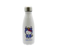 CYPBRANDS CyP Brands-Hello Kitty Sanrio Bouteille d'eau Bidon Gourde Horoscope Taureau 550 ml Blanc Produit officiel