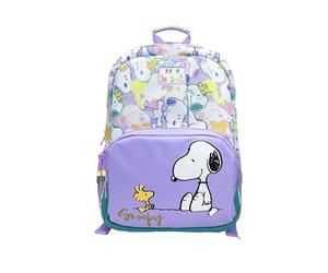 CYPBRANDS CyP Brands-Snoopy Sac à dos adaptable au chariot, sac à dos d'école, multicolore, produit officiel, violet, Estandar