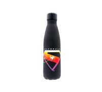 CYPBRANDS CyP Brands-Superman Gourde en acier avec fermeture hermétique Noir 550 ml Produit officiel