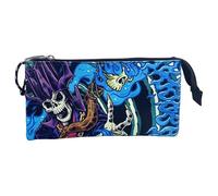 CYPBRANDS Dragons & Donjons - Trousse Triple, 5 Compartiments, Matériel Scolaire, Black Light, Multicolore, Produit Officiel