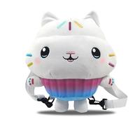 CyP Brands Gabby - Sac à dos pour enfant, motif Muffin en peluche, avec sangles réglables et amovibles, couleur blanche, produit officiel, blanc, Estandar, Décontracté