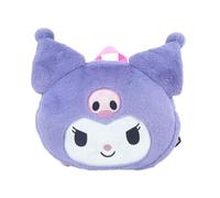 CyP Brands - Hello Kitty, Sanrio, Kuromi, sac à dos, peluche, sacs, figurine 3D, visage kuromi, couleur violette, produit officiel