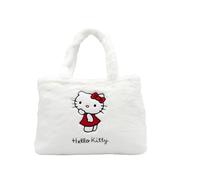 CyP Brands-Hello Kitty Sanrio Sac à main en peluche Blanc Produit officiel, blanc, Estandar, Décontracté
