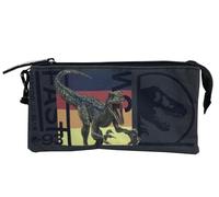 CYPBRANDS Jurassic World Roar Trousse Triple, Mixte Enfant, Multicolore, Taille Unique