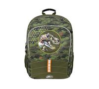 CYPBRANDS - Jurassic World - Sac à dos, Adaptable au trolley, Fournitures scolaires, Sac à dos décontracté pour jeunes, Collection Roar, Couleur verte, Produit officiel