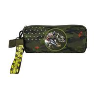 CYPBRANDS - Jurassic World, Trousse cylindrique, Fournitures Scolaires, Vert, Produit Officiel