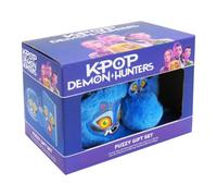 CYPBRANDS- K-Pop Demon Hunters, Derpy, Set Cadeau, Carnet, Tasse, Porte-clés, Peluche Violet Produit Officiel