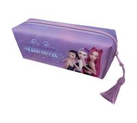 CYPBRANDS - K-Pop Demon Hunters, Huntrix, Trousse avec pompon, trousse de toilette, matériel scolaire, couleur violette, produit officiel