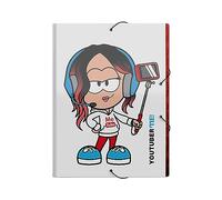 CYPBRANDS Me !Humanity Classeur à rabat Youtuber, blanc, Taille unique