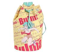 CYPBRANDS Petate, Dragon Ball-Flasque, avec poignées et Compartiments intérieurs, Design Bulma, Couleur Jaune et Rouge, Produit Officiel (CyP Brands) Mixte Enfant, Citronier, Taille Unique