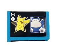 CYPBRANDS Pokémon Billetera-Geo, Portefeuille Mixte Enfant, Noir, Estandar
