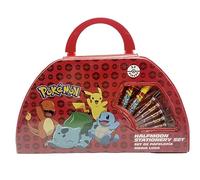 CYPBRANDS Pokemon Coffret d'activités 52 pièces, Ensemble de Papeterie Mixte Enfant, Rouge, Einheitsgröße