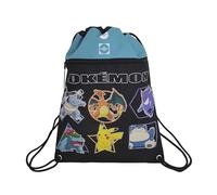 CYPBRANDS Pokémon-Sac à dos avec cordes, couleur noire, produit officiel