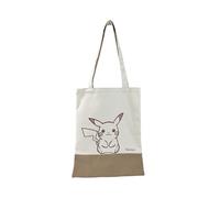 CYPBRANDS Pokémon Plaid Bolsa Loneta, Sac Mixte Enfant, Beige, Estandar