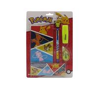CYPBRANDS Pokémon, set de papeterie, écriture, signet, surligneur, correcteur, stylo, bloc-notes, multicolore, produit officiel
