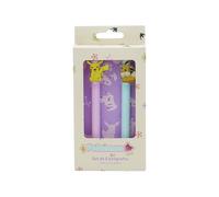 CYPBRANDS Pokemon, Stylo, Set de 2 stylos, Eeve, Pikachu Écriture, Multicolore, Produit Officiel