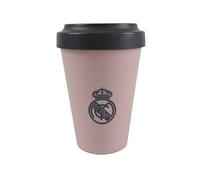 CyP Brands Gobelet à emporter Real Madrid avec couvercle 400 ml Rose Produit officiel