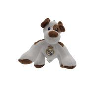 CyP Brands Real Madrid Porte-clés Porte-clés Pendentif Sac à Dos Peluche Chien Marron Produit Officiel