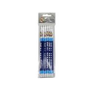 CyP Brands- Real Madrid Set de papeterie, crayons avec gomme, crayons, matériel scolaire, écriture, couleur bleue, produit officiel