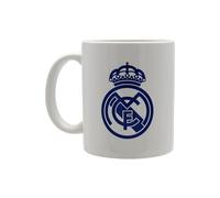 CyP Brands- Real Madrid, tasse, tasse en céramique, ustensiles de cuisine, petit-déjeuner, tasses originales, couleur blanche, produit officiel