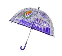 CYPBRANDS Real Valladolid Parapluie pour enfant, bulle, transparent, parapluie manuel, 48 cm, multicolore, produit officiel, transparent