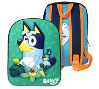 CYPBRANDS Sac à dos 3D de 33 x 26 cm, sac à dos scolaire pour enfants pour garçons et filles, cadeau d'anniversaire, Noël, rois, fournitures scolaires, rentrée scolaire, Sac à dos 3D Bluey, couleur