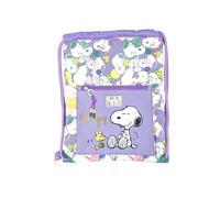 CYPBRANDS Snoopy Sac à dos avec cordes, sac à dos, accessoires, couleur violet, produit officiel, violet, Estandar