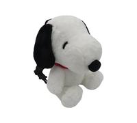 CYPBRANDS Snoopy Mochila Peluche, Sac à Dos Mixte Enfant, Blanc, Estandar