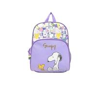 CYPBRANDS Snoopy, sac à dos, préscolaire, matériel scolaire, sac 1950, couleur violet, produit officiel