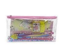 CYPBRANDS Snoopy Trousse avec Accessoires de Papeterie, Set Mixte Enfant, Mutlicolor, Taille Unique
